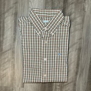 Southern Tide Classic Fit Checkered Long Sleeve Button Down - Medium